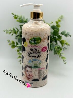 Veet Gold Milk & Goat Milk Shower Gel — Cream Exfoliating Body Wash